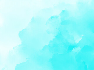 Obraz premium Blue watercolor scribble texture. Abstract watercolor on white background. It is a hand drawn ( Blue abstract watercolor background )