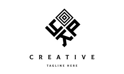 YPK rectangle three latter logo vector