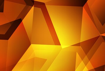 Light Orange vector template in hexagonal style.