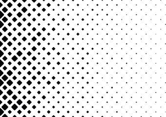 black and white Geometric diagonal square pattern background vector