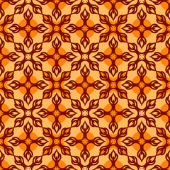 Floral Seamless Pattern Traditional Style