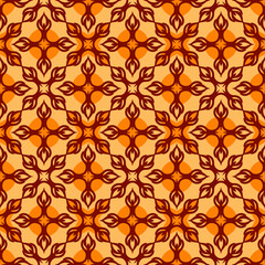 Floral Seamless Pattern Traditional Style