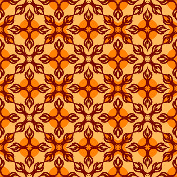 Floral Seamless Pattern Traditional Style