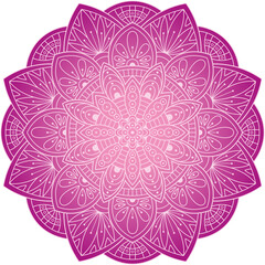 Vector hand drawn mandala. Colorful oriental pattern in circle design. Symbol or template for brochures, covers and other decorative objects.