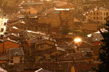 Rain in the sunshine, Verona, Italy