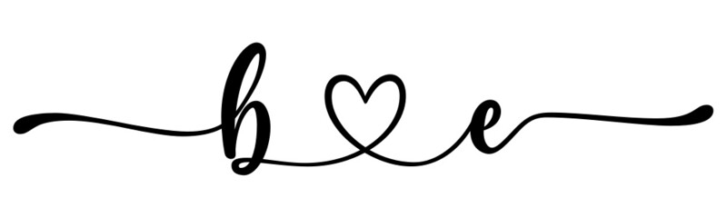 be, eb, letters with heart Monogram, monogram wedding logo. Love icon, couples Initials, lower case, connecting HEART, home decor,