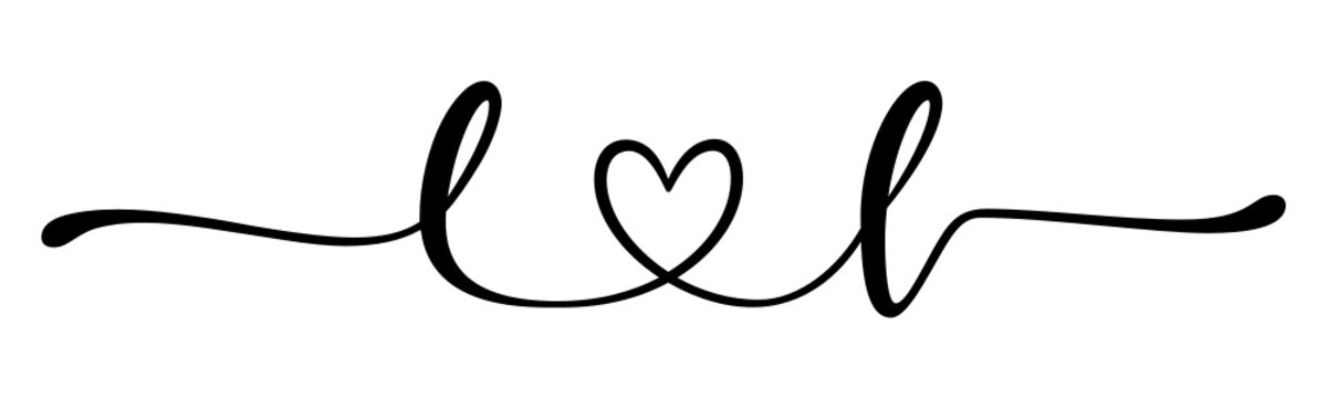 ll, ll, letters with heart Monogram, monogram wedding logo. Love icon, couples Initials, lower case, connecting HEART, home decor,