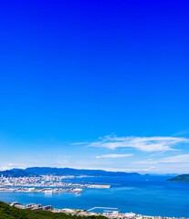 
高松市　香川県　ハイアングル　【 屋島 からの パノラマビュー 】
