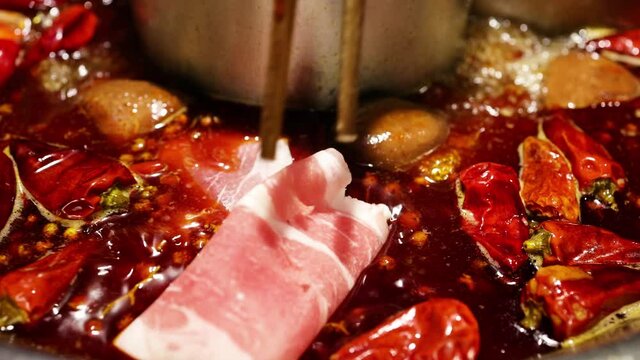 Chinese spicy hot pot cuisine