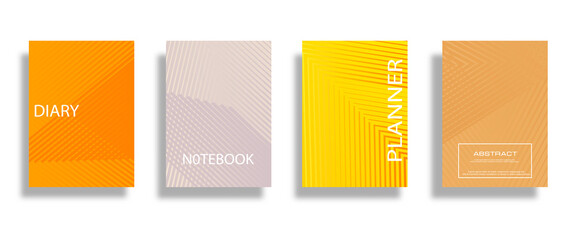 Minimal vector abstract cover notebook design. Planner and diary cover for print.