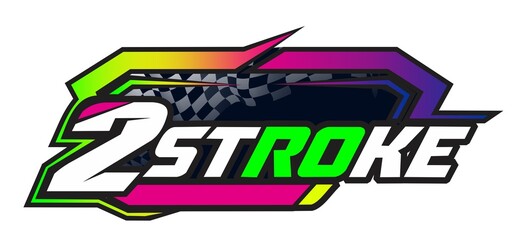 Racing Logo 2 stroke motorcicle