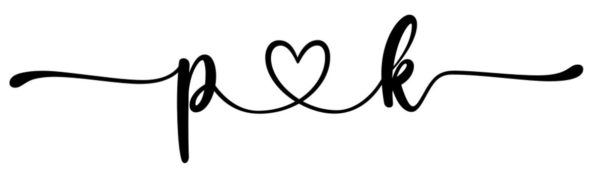 pk, kp, letters with heart Monogram, monogram wedding logo. Love icon, couples Initials, lower case, connecting HEART, home decor,