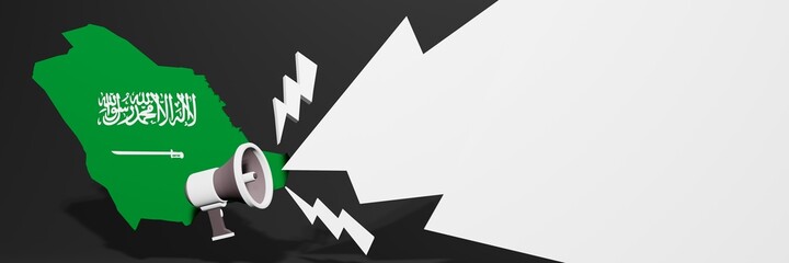 Black Friday banners for business and year-end discounts to increase sales or turnover in the country of Arab in 3d rendering
