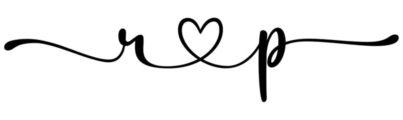 rp, pr, letters with heart Monogram, monogram wedding logo. Love icon, couples Initials, lower case, connecting HEART, home decor,