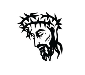 Jesus Face, art vector design