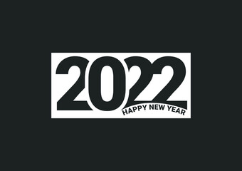 2022 Happy New Year Creative Logo Design Template 3