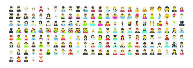 illustration of a set of People vector