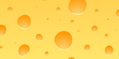 Cheese yellow background realistic illustration