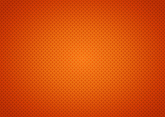 Abstract background with small geometric ornament in orange and gradient, darkening to the edges of the image. Vector illustration