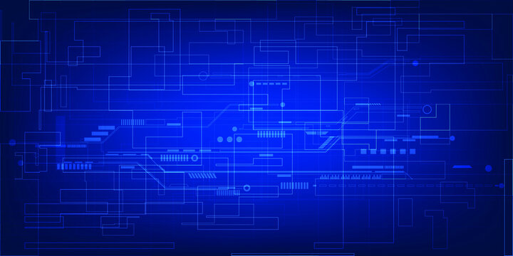 Digital blueprint grid line circuit futuristic concept.Vector illustrations.
