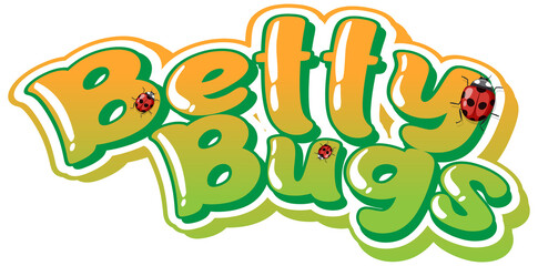 Betty Bugs logo text design