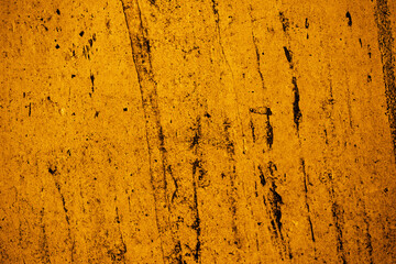 fond ou texture d'arrière-plan abstrait jaune, or, peinture sur mur de couleur