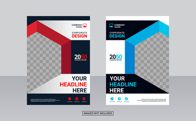 Creative corporate book cover design template