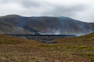 country volcanic landscape