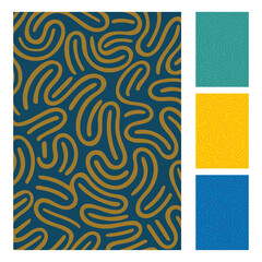 Hand drawn abstract background. Sketch drawing A4 format cover design template for book, report, notebook, album, brochure, magazine, flyer, booklet. Part of set.