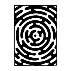 Maze hand drawn abstract background. Sketch drawing labyrinth A4 format cover design template for book, report, notebook, album, brochure, magazine, flyer, booklet. Part of set.