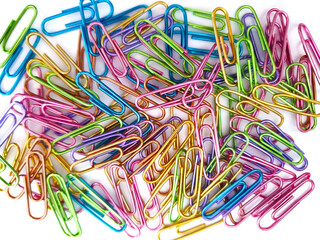 Paper clips background.