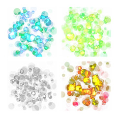 Light set vector background of rectangles and squares. Style quilt and blanket. Geometrical rectangular pattern.