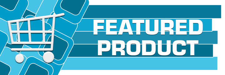 Featured Product Blue Squares Stripes Symbol Text Horizontal 