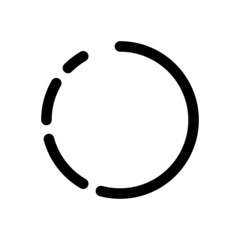 Abstract circle icon vector illustration. Stories icon