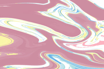Abstract multicolored marble texture effect background. Vector illustration. Flowing liquid paint art. Modern digital inkscape