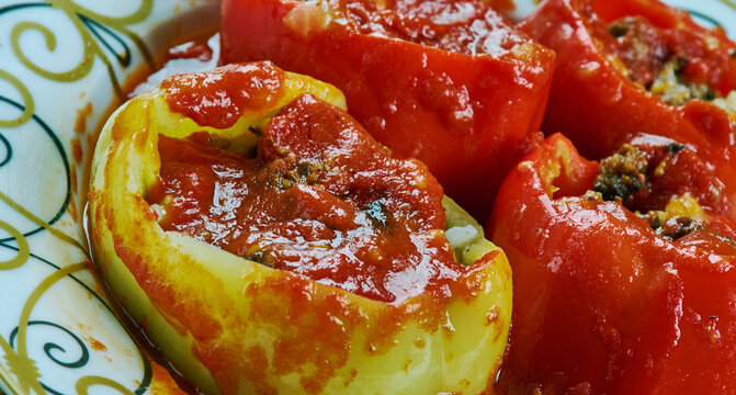 Italian Peperoni ripieni di pasta