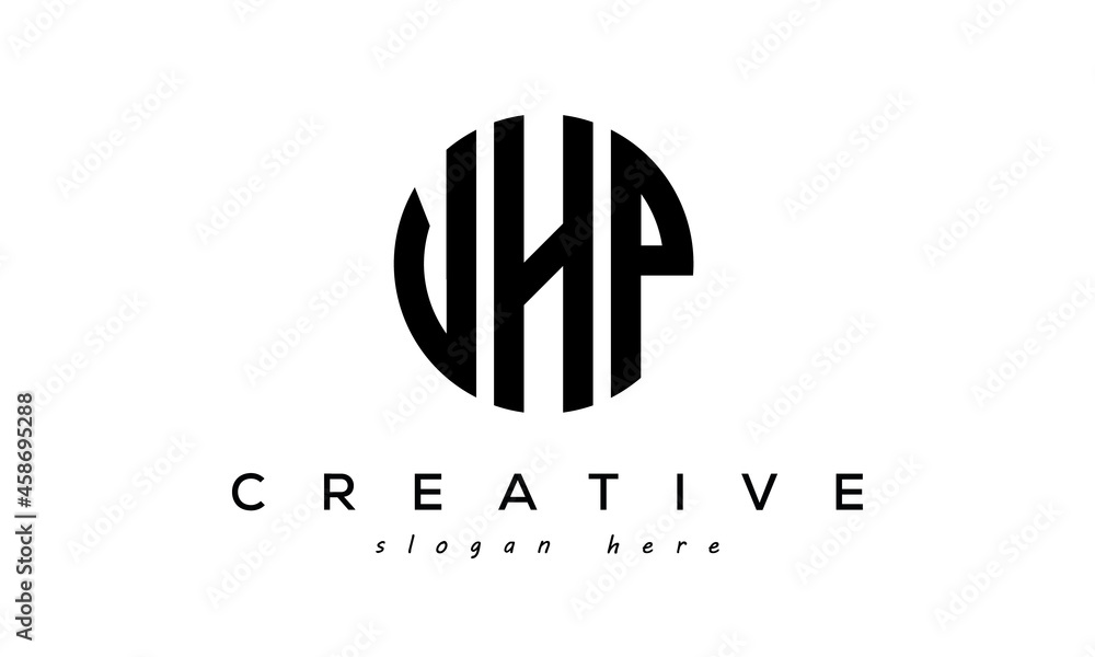 Wall mural letter vhp creative circle logo design vector