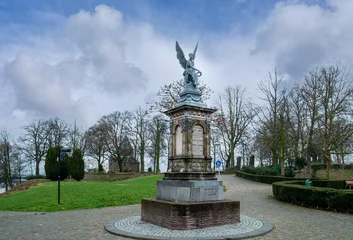 Fototapeten Monument commemorating the construction of the Nijmegen-Cleve railway in 1865, Nijmegen, Gelderland Province, The Netherlands © Holland-PhotostockNL