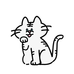 Cute white tiger