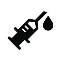Syringe icon vector graphic