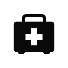 First aid kit icon vector graphic