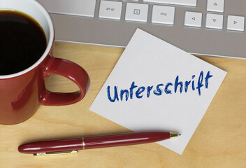 Unterschrift 