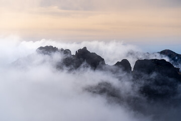 Obraz premium Madeira auf dem Pico Ruivo - Arieiro