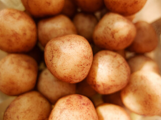 balls of almond marzipan close up