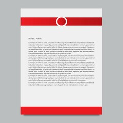 corporate business letter design template