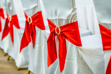 red and white ribbon