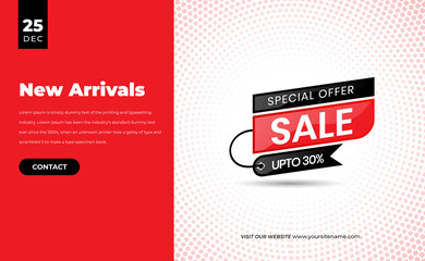 Mega sale percent discount concept horizontal banner template design. Discount abstract promotion layout poster Mega sale vector illustration.