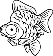 illustration goldfish 
