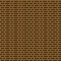 Brown brick pattern pixel art. Vector picture.