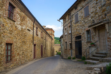 Fototapeta na wymiar Tassara, old village in Piacenza province, Emilia-Romagna